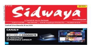 Une sidwaya du 24-05-2024