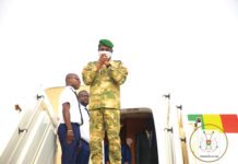 Fin de séjour du Président Assimi GOÏTA à Ouagadougou