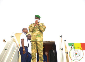 Fin de séjour du Président Assimi GOÏTA à Ouagadougou