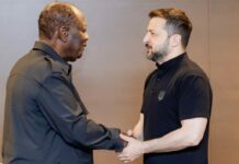 Sommet sur l’Ukraine pour la paix : Alassane Ouattara a reçu en audience Volodymyr Zelensky en Suisse
