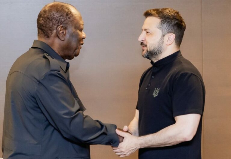 Sommet sur l’Ukraine pour la paix : Alassane Ouattara a reçu en audience Volodymyr Zelensky en Suisse