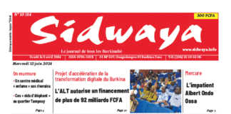 Une Sidwaya du 12-06-2024