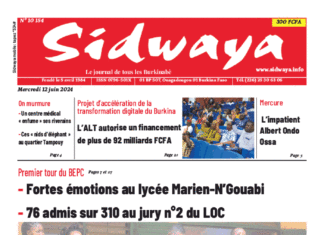 Une Sidwaya du 12-06-2024