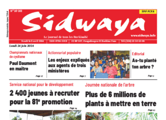 Une Sidwaya du 24-06-2024