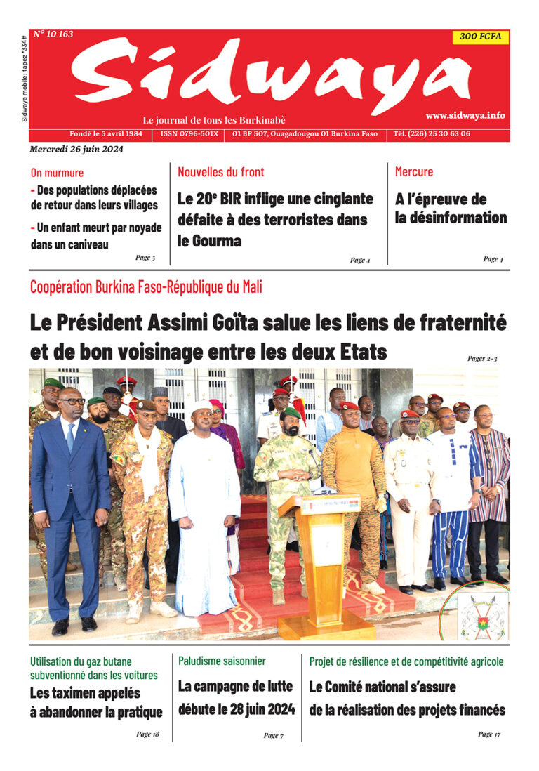 Une du 26-06-2024