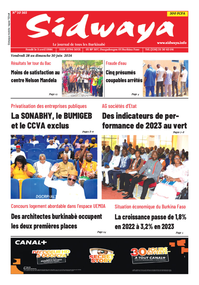 Une du 28-06-2024