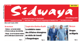 Une Sidwaya du 05-06-2024