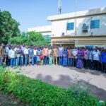 Burkina Faso : Victime d’un incident de tir, le personnel de la RTB reçoit les encouragements du président du Faso, le capitaine Ibrahim Traoré