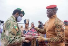 Coopération Burkina Faso – République du Mali : Le président Goïta est arrivé à Ouagadougou