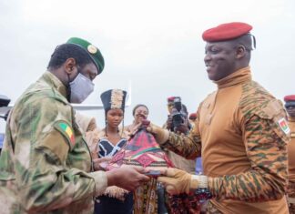 Coopération Burkina Faso – République du Mali : Le président Goïta est arrivé à Ouagadougou