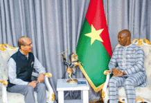 Coopération bilatérale: deux diplomates chez Ousmane Bougouma