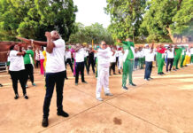 Ministère en charge de la communication : une séance aérobic pour débuter la saison sportive 2024