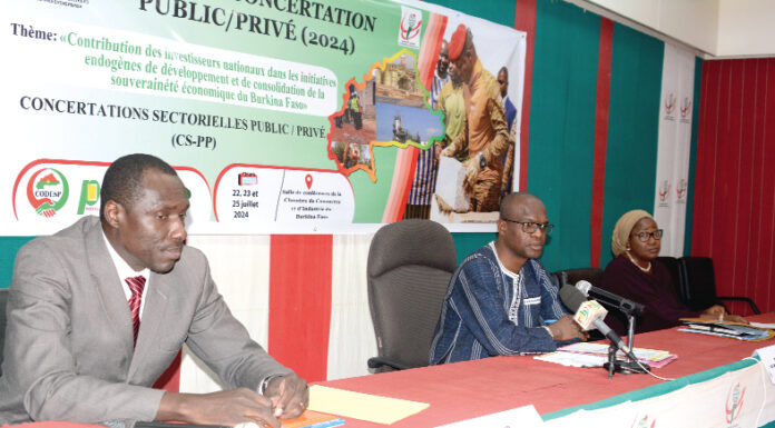 Cadre de concertation public/privé : faire du secteur privé le moteur de la croissance économique