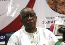 Elections à la FBF : le colonel à la retraite Oumarou Sawadogo présenté à la presse