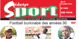 Une Sidwaya Sport du 30-7-2024