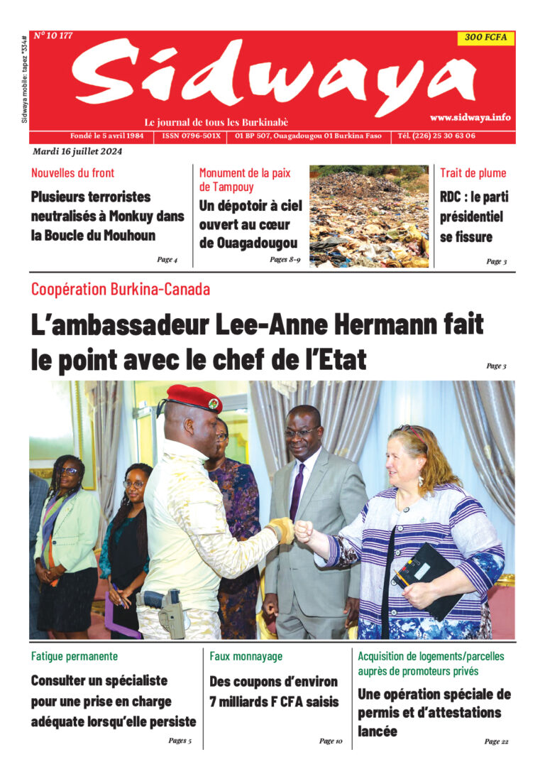 Une du 16-07-2024