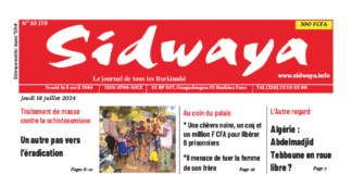 Une Sidwaya du 18-07-2024