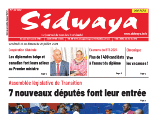 Une Sidwaya du 19 au 21-07-2024