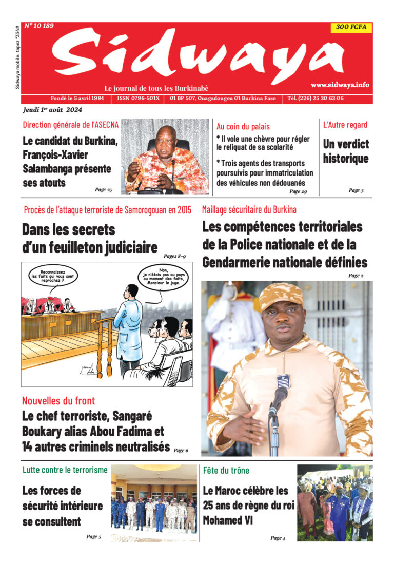 Une du 01-08-2024