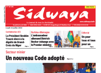 Une Sidwaya du 22-07-2024