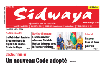 Une Sidwaya du 22-07-2024