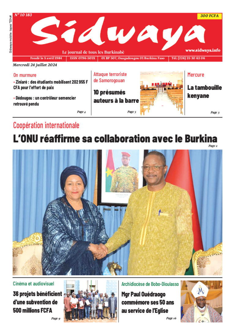Une du 24-07-2024