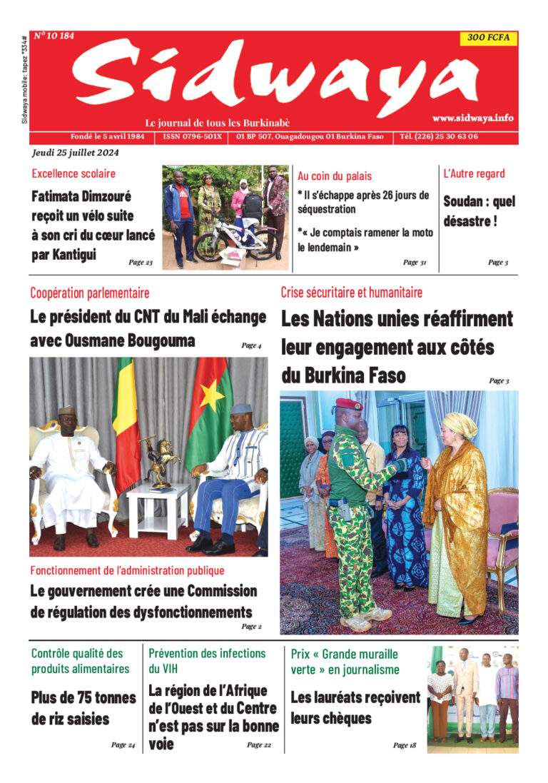 Une du 25-7-2024