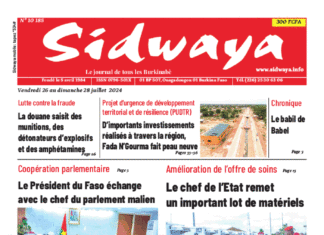 Une Sidwaya du 26 au 28-7-2024