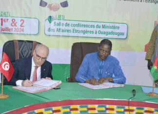 8e commission mixte de coopération Burkina-Tunisie: 8 accords signés