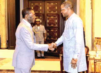 Coopération Burkina Faso-Guinée équatoriale: le ministre Karamoko Jean Marie Traoré chez le Président Obiang Nguema Mbasogo