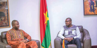 29e édition du FESPACO : un émissaire du Tchad, pays invité d’honneur, chez le ministre d’Etat Jean Emmanuel Ouédraogo