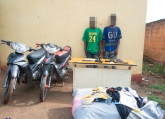 Ouagadougou : la Police Nationale a mis aux arrêts deux présumés malfrats