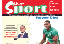 Une Sidwaya Sport du 27-8-2024