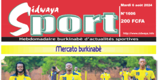Une Sidwaya Sport du 6-8-2024