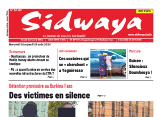 Une Sidwaya du 14 et 15-8-2024