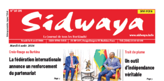 Une Sidwaya du 6-8-2024