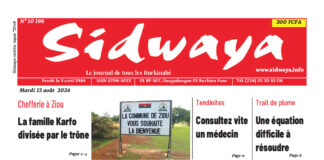 Une Sidwaya du 13-08-2024