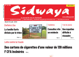 Une Sidwaya du 13-08-2024