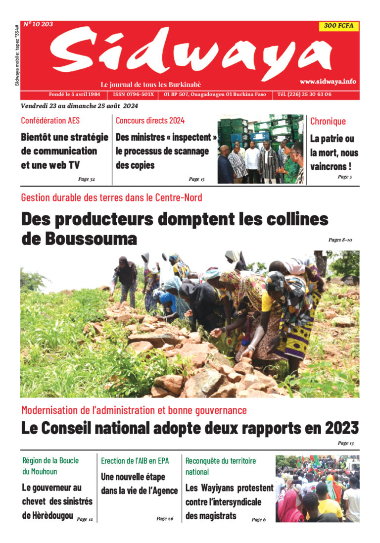 Une du 23-8-2024