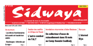 Une Sidwaya du 28-8-2024