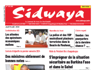 Une Sidwaya du 8-8-2024