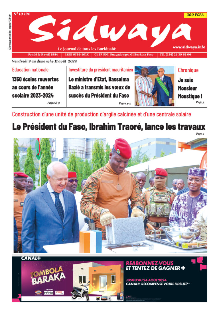 Une du 09-08-2024