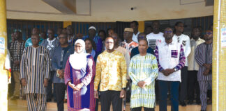 Montée des couleurs : « Le Burkina Faso ne pliera jamais l’échine », le ministre d’Etat, Jean Emmanuel Ouédraogo