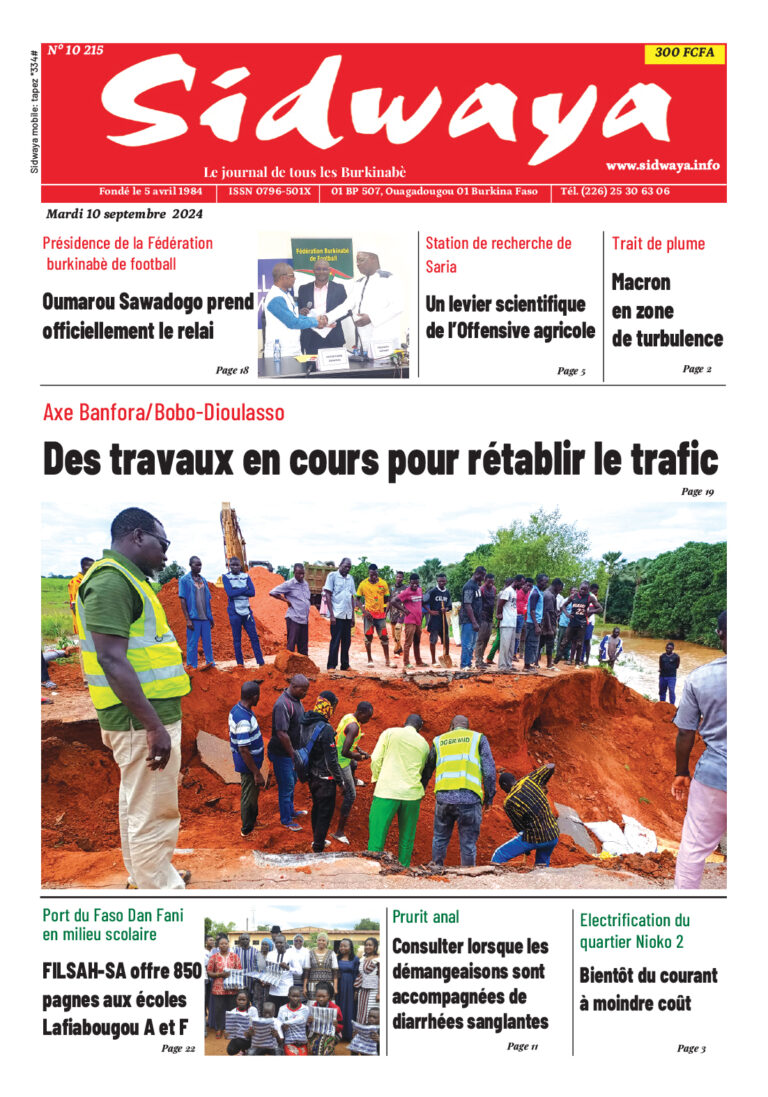 Une du 10-09-2024
