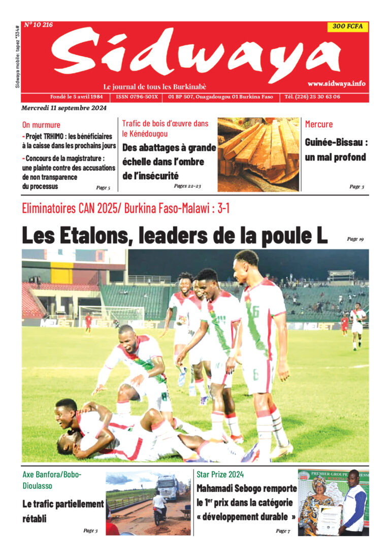 Une du 11-09-2024