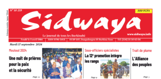 Une Sidwaya du 17-9-2024