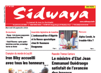 Une Sidwaya du 18-9-2024