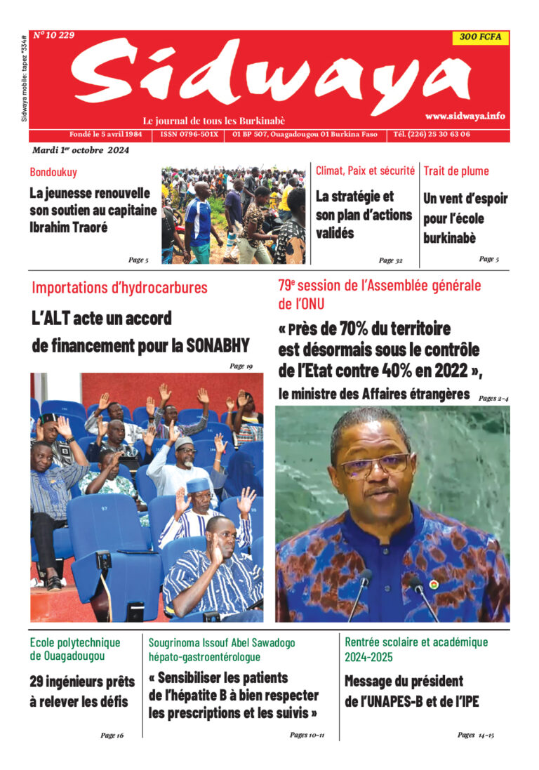 Une du 1-10-2024
