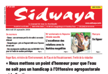 Une Sidwaya du 25-9-2024