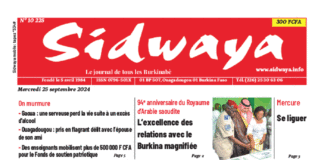 Une Sidwaya du 25-9-2024